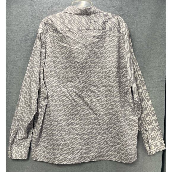 Ted Baker London Ruskin Retro Geo Print Long Sleeve Button Down Size 3X - Picture 2 of 6